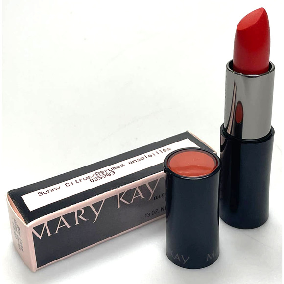 New Mary Kay SUNNY CITRUS Creme Lipstick .13 oz. Full Size - Picture 1 of 3